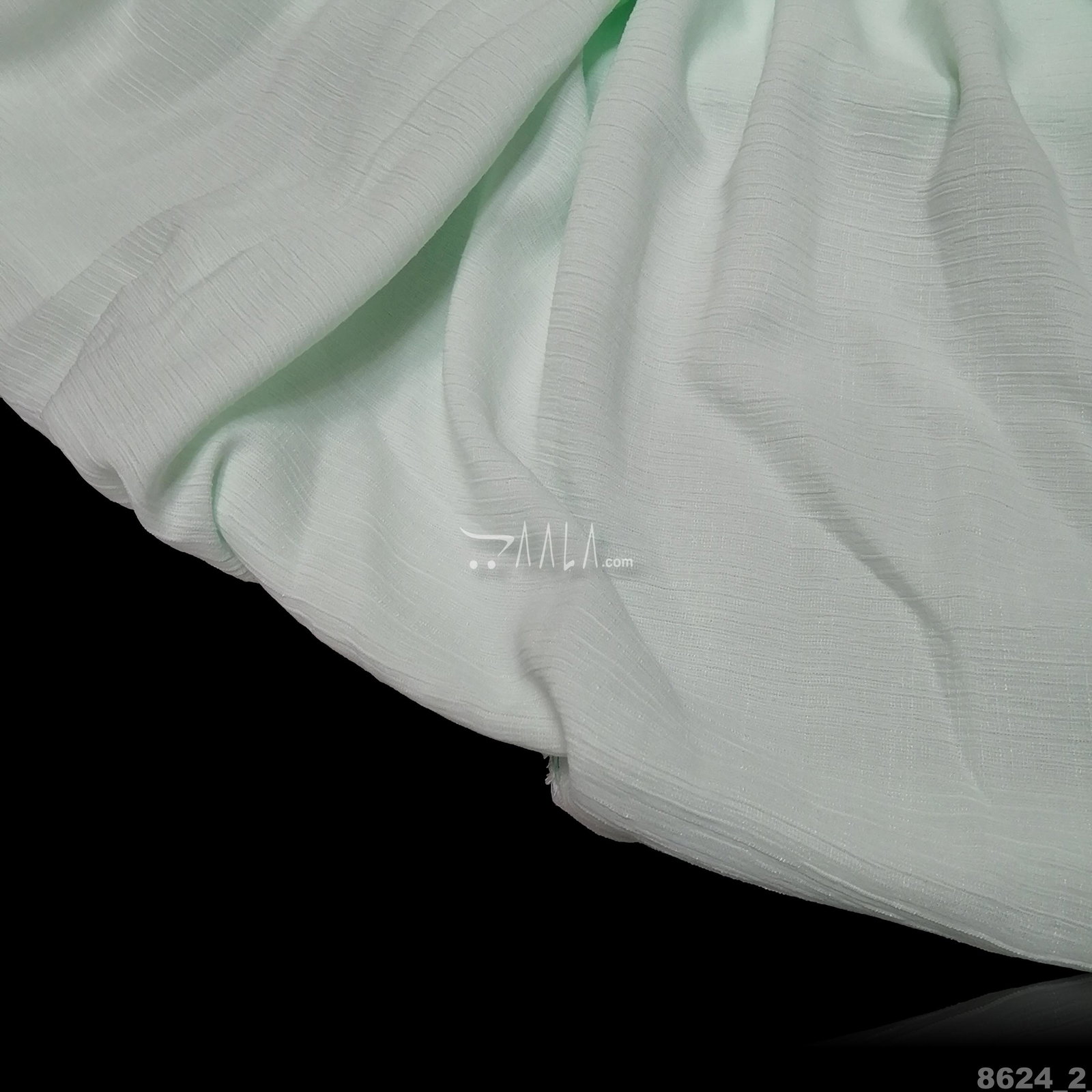 Lotus Chiffon Blend 58-Inches GREEN Per-Metre 