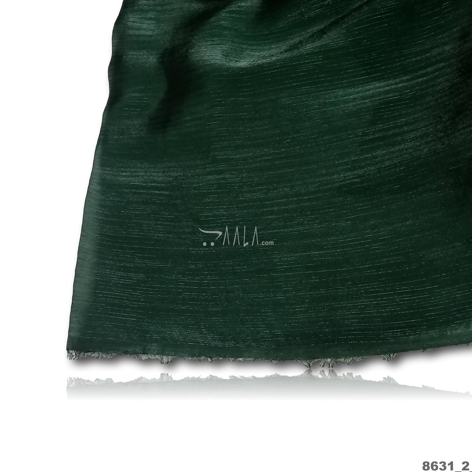 Fuse-Satin Organza Blend 58-Inches GREEN Per-Metre 