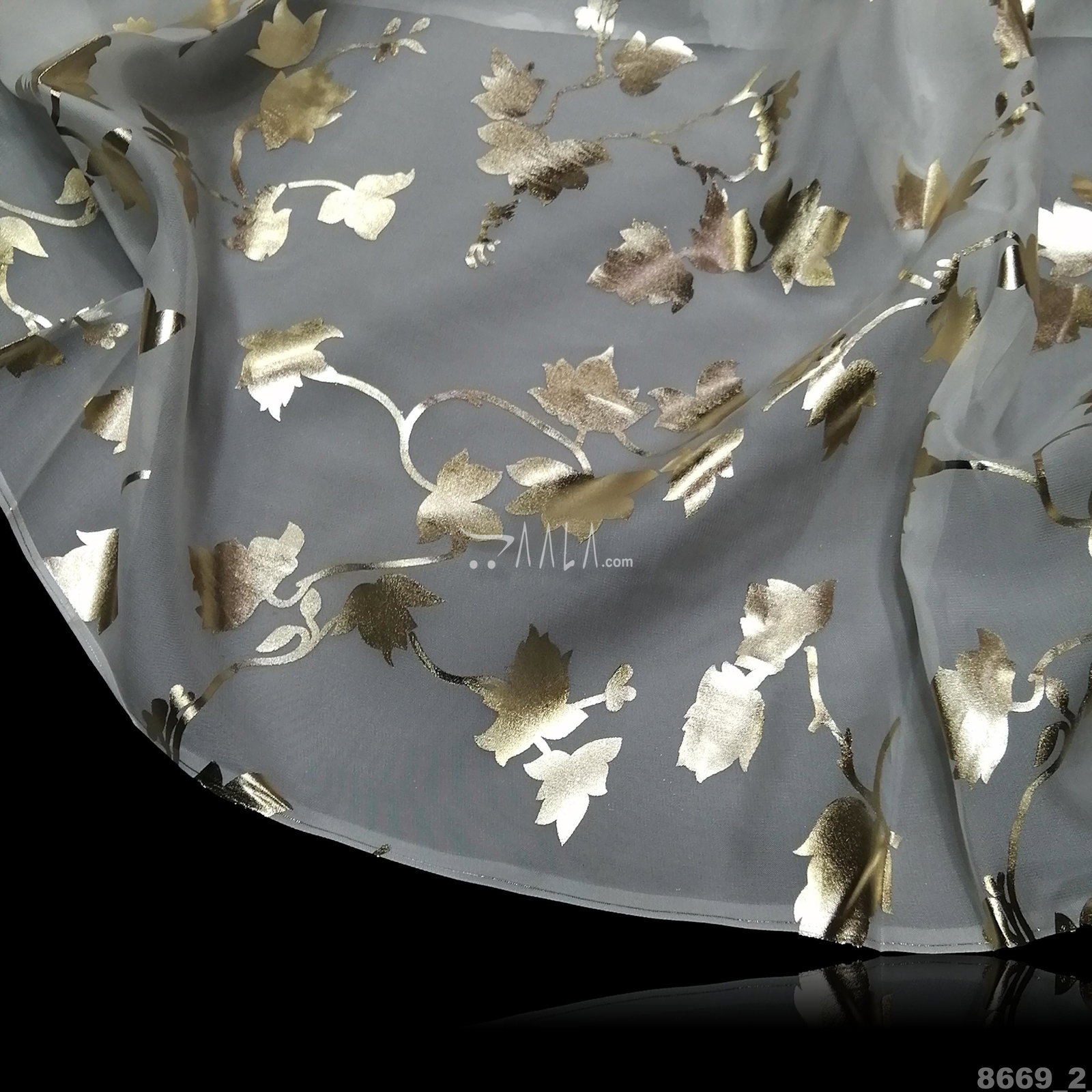 Foil Organza Viscose 44-Inches DYEABLE Per-Metre 