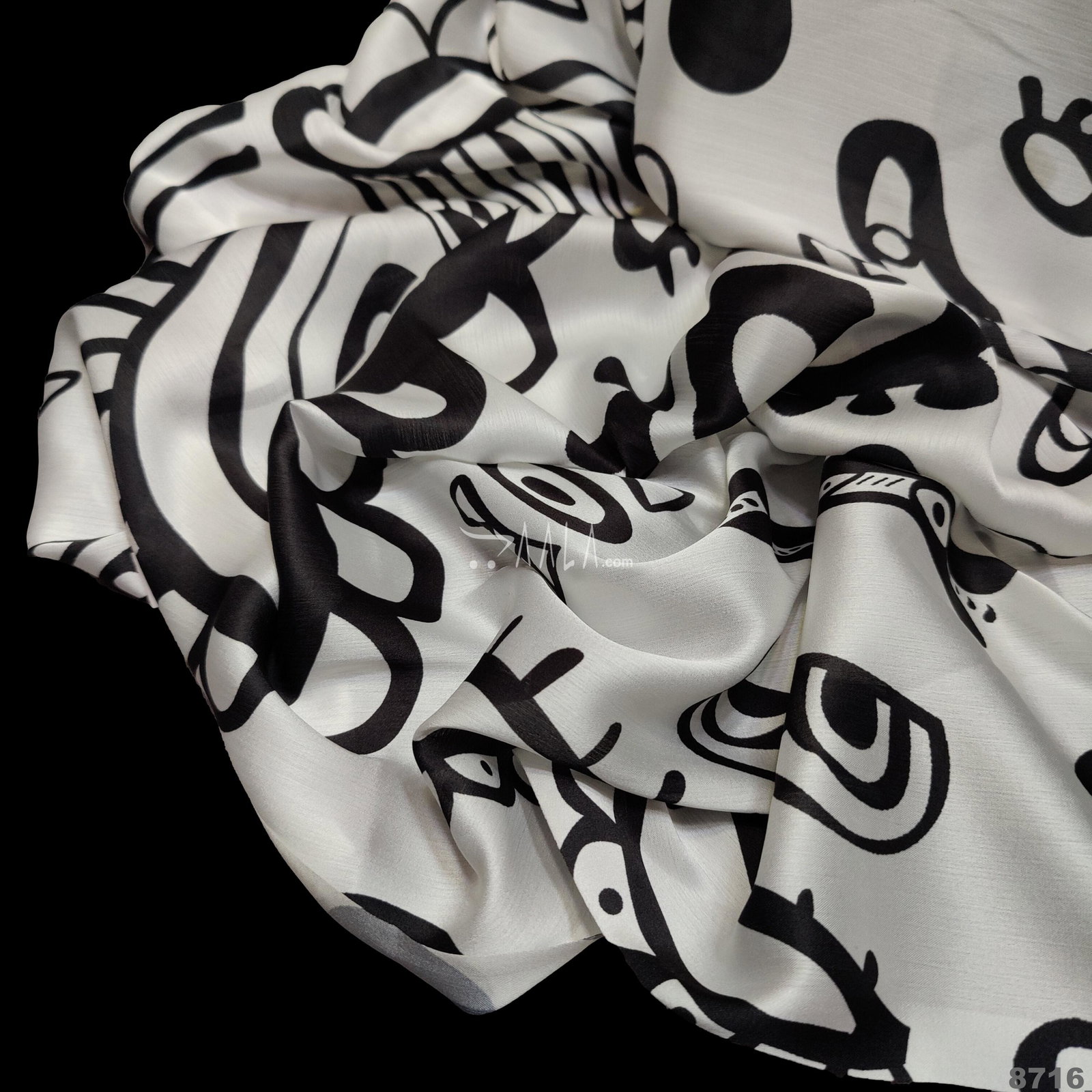 Digital-Print Satin-Chiffon Blend 44-Inches ASSORTED Per-Metre 