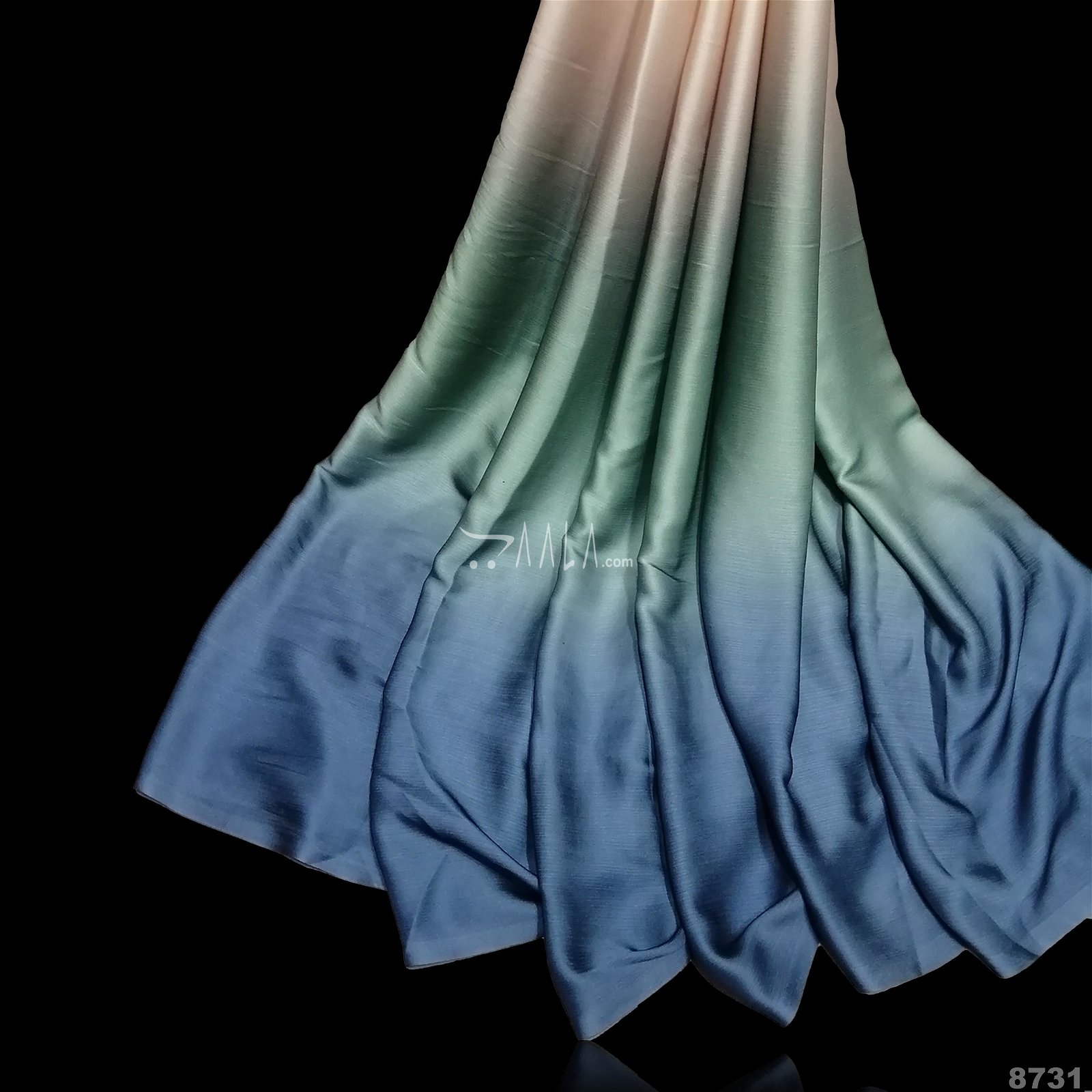 Shaded Satin-Chiffon Poly-ester 44-Inches ASSORTED Per-Metre #8731