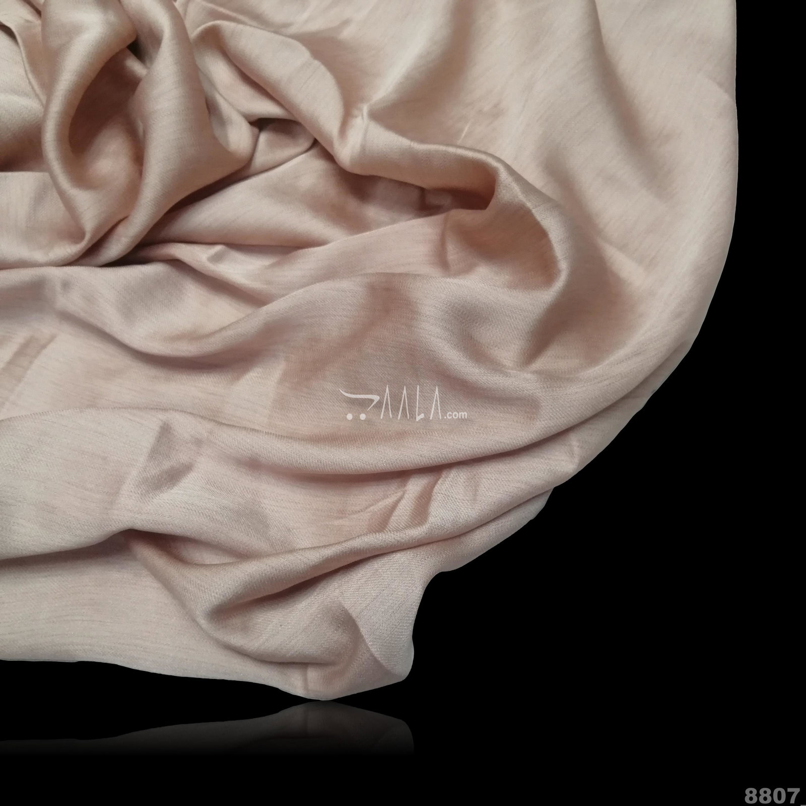 Plain Pie-Silk Blend 44-Inches PEACH Per-Metre 