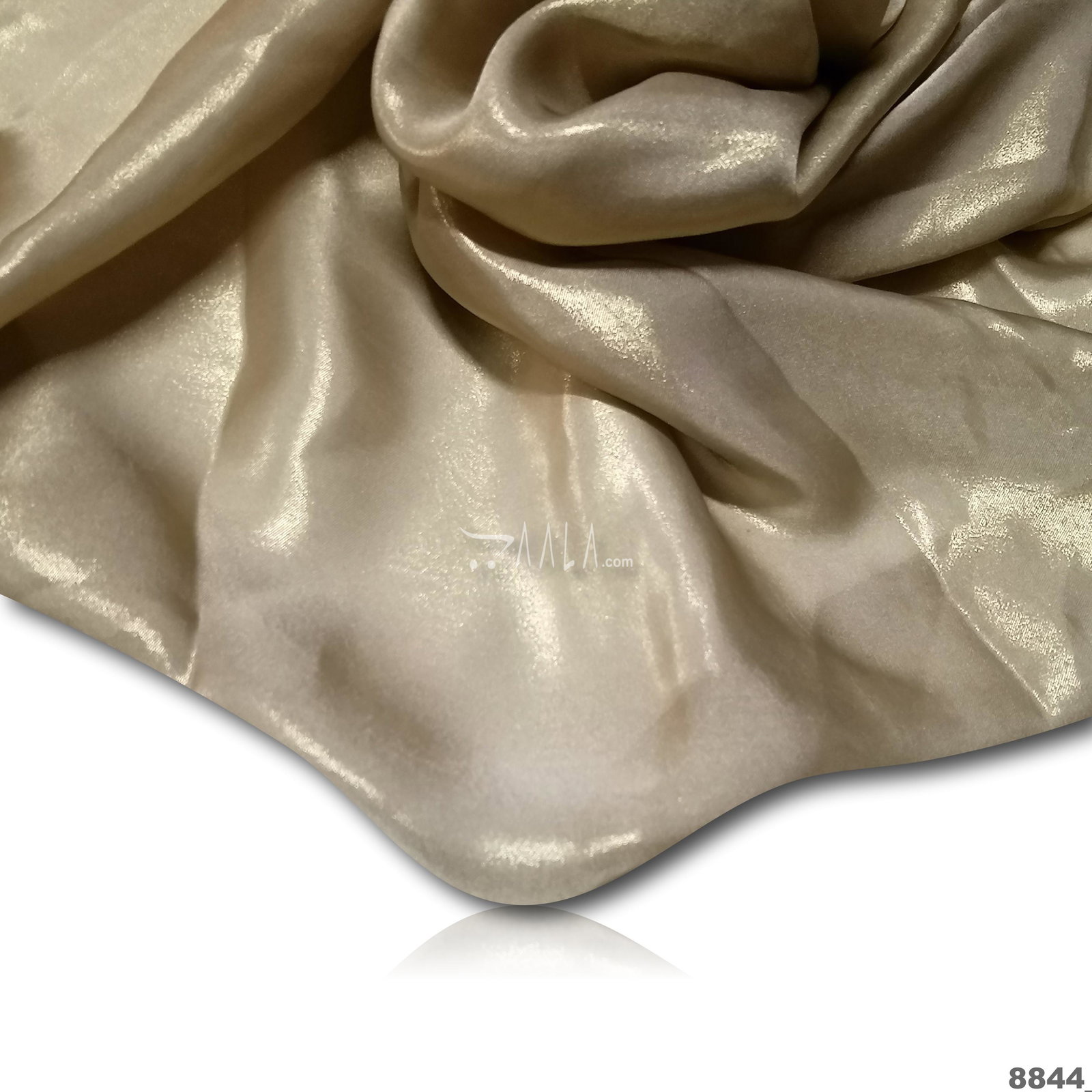 Gold-Foil Silk Blend 44-Inches GOLD Per-Metre 