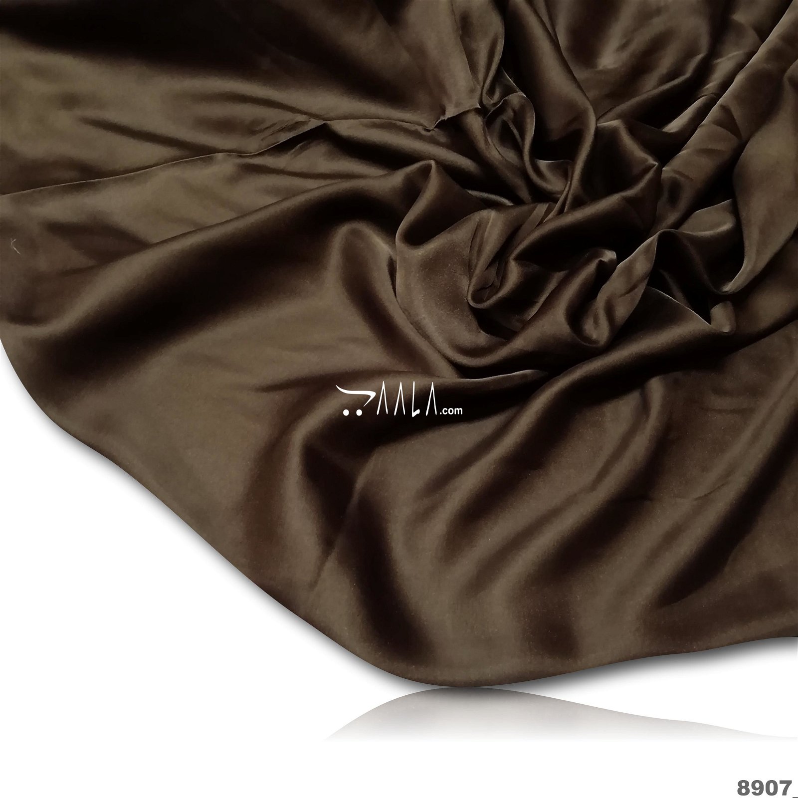 Berry Silk Poly-ester 44-Inches BROWN Per-Metre #8907