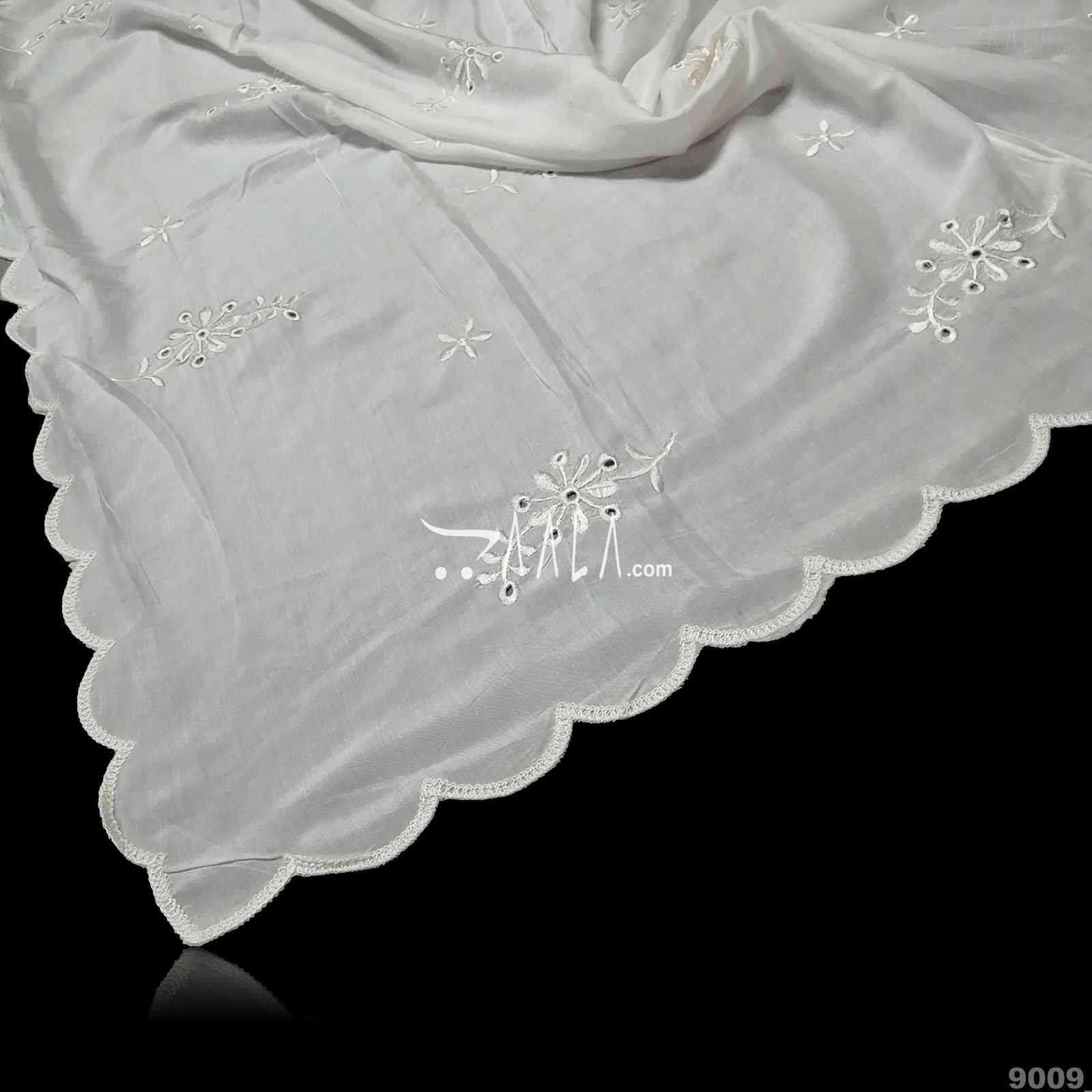Scollap-Muslin Cotton Cotton Dupatta-36-Inches DYEABLE 2.25-Metres #9009