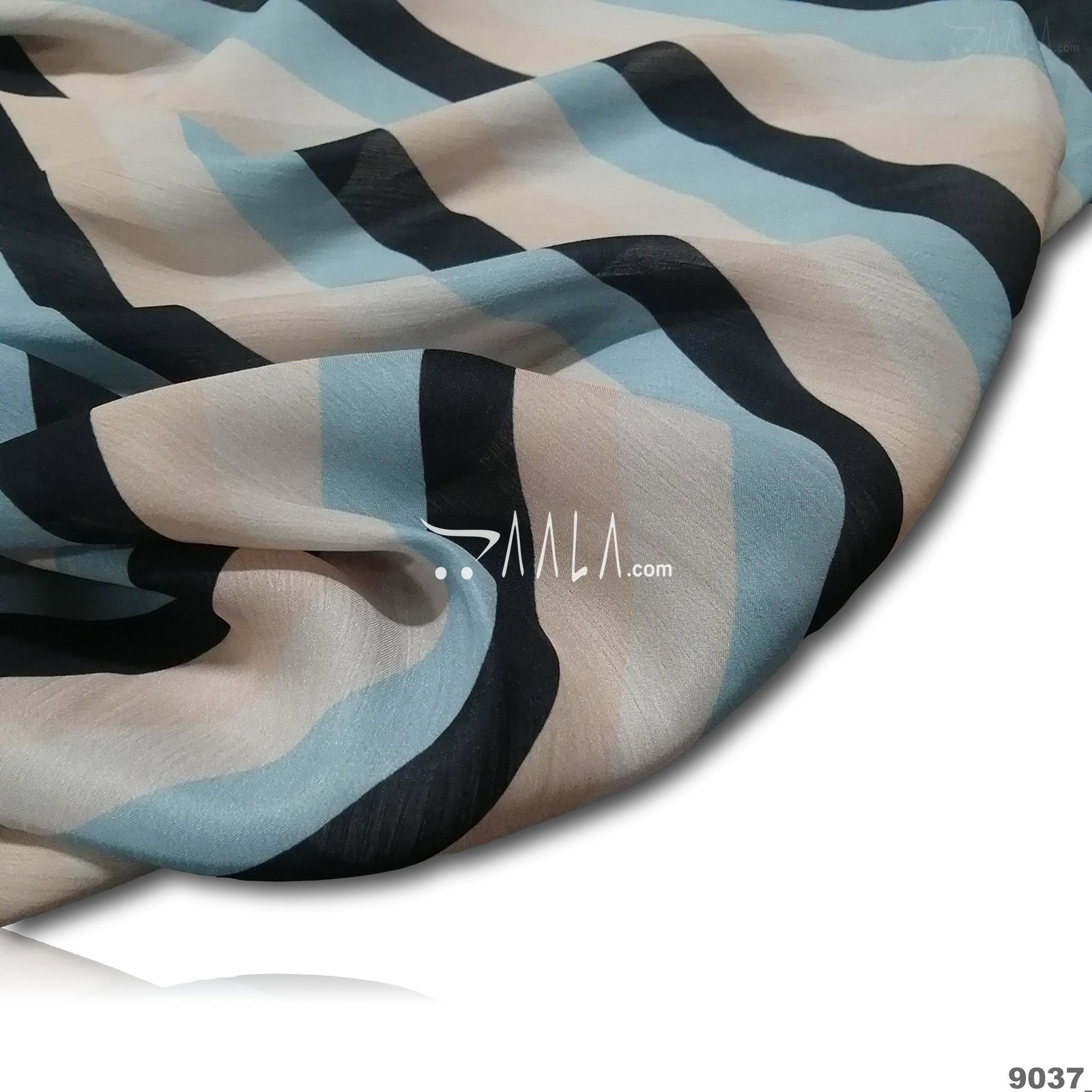 Digital-Print Satin-Chiffon Blend 44-Inches ASSORTED Per-Metre 