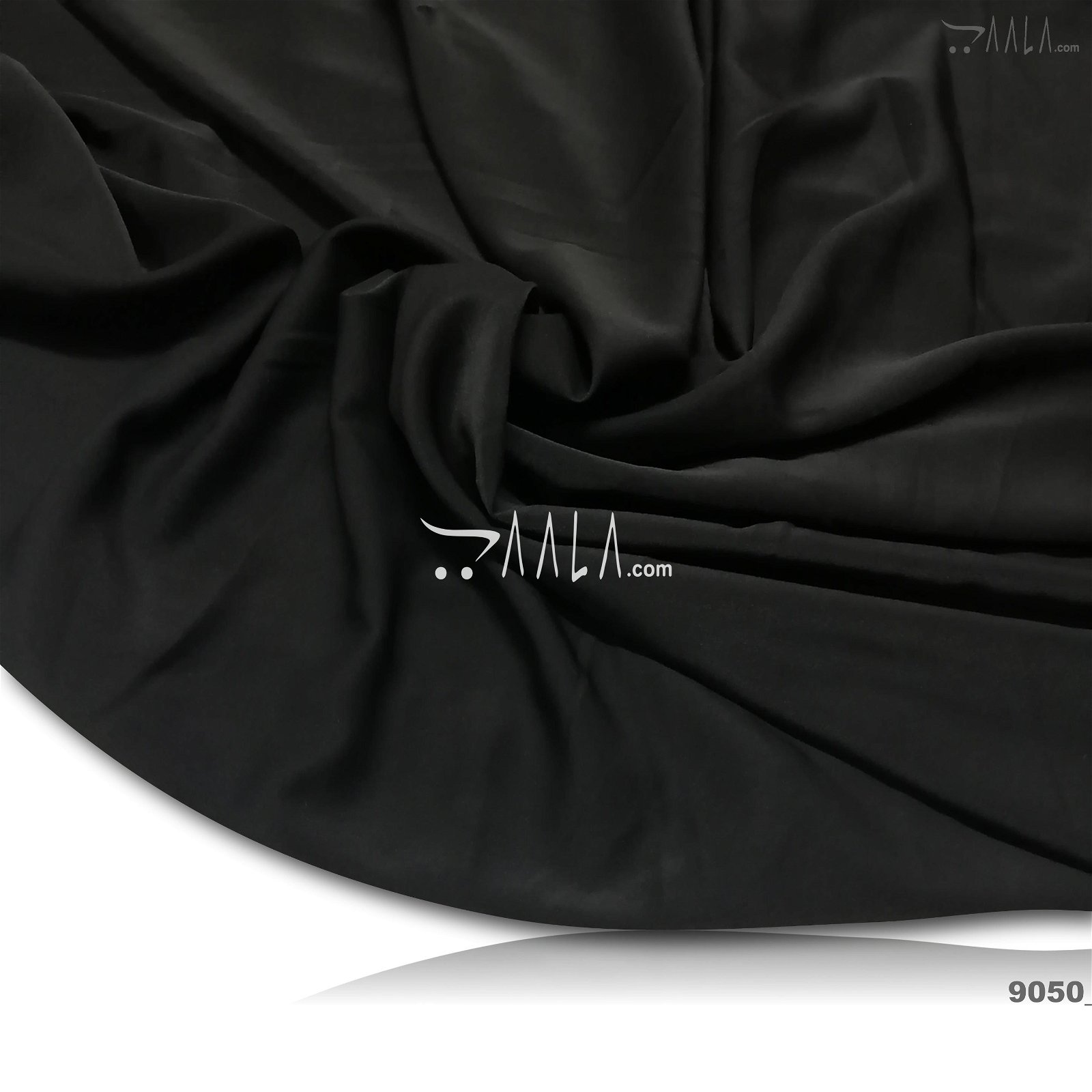 Muscat Double-Georgette Poly-ester 58-Inches BLACK Per-Metre #9050