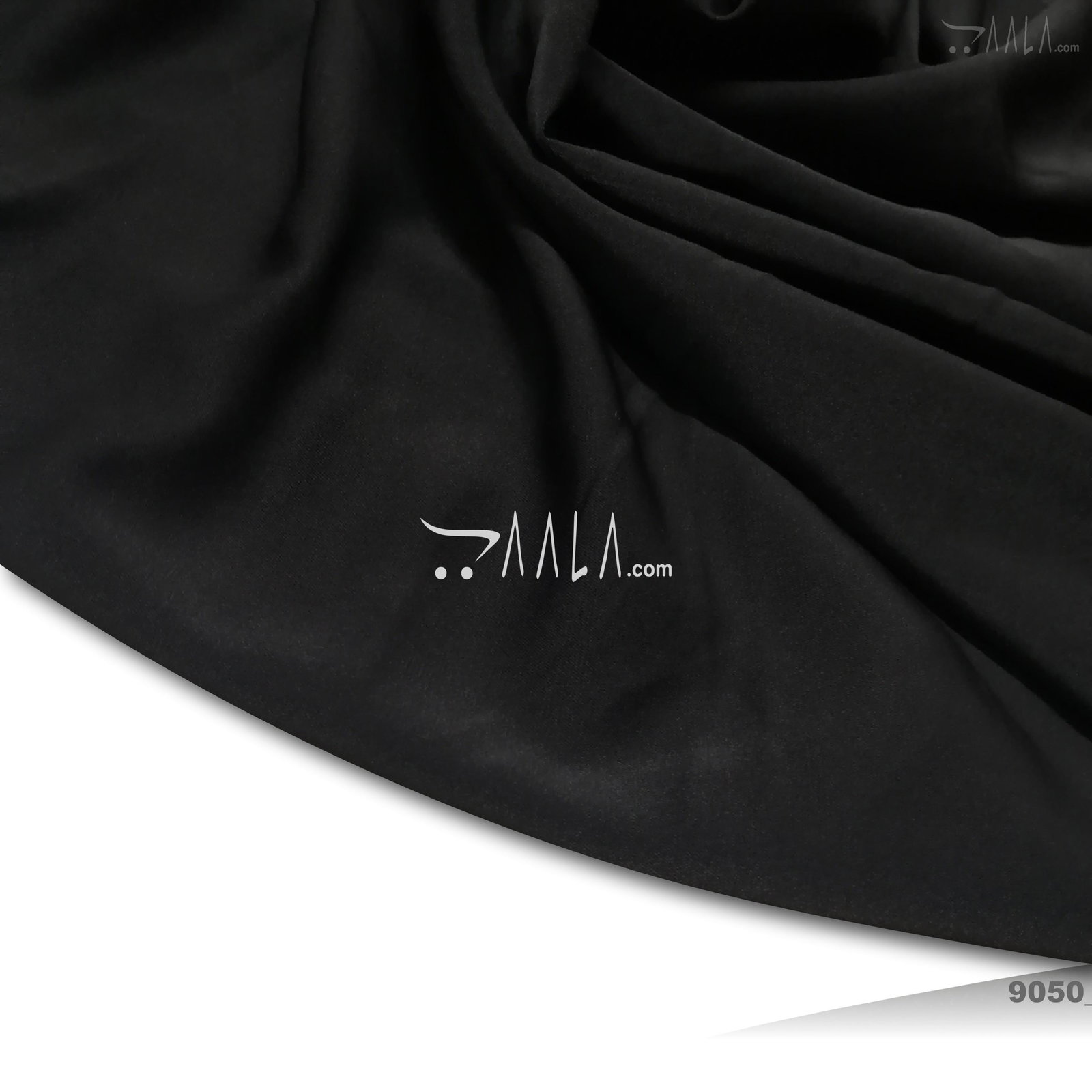 Muscat Double-Georgette Blend 58-Inches BLACK Per-Metre 