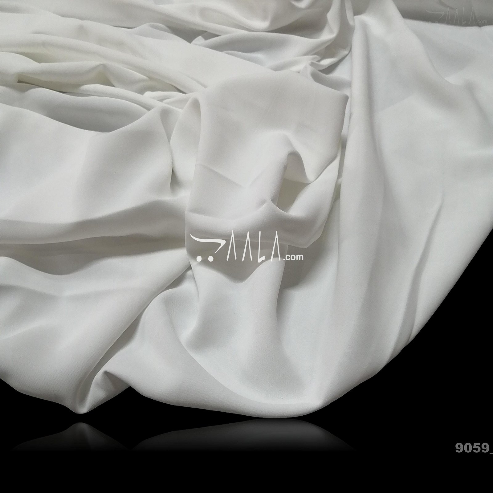 Muscat Double-Georgette Poly-ester 58-Inches WHITE Per-Metre #9059