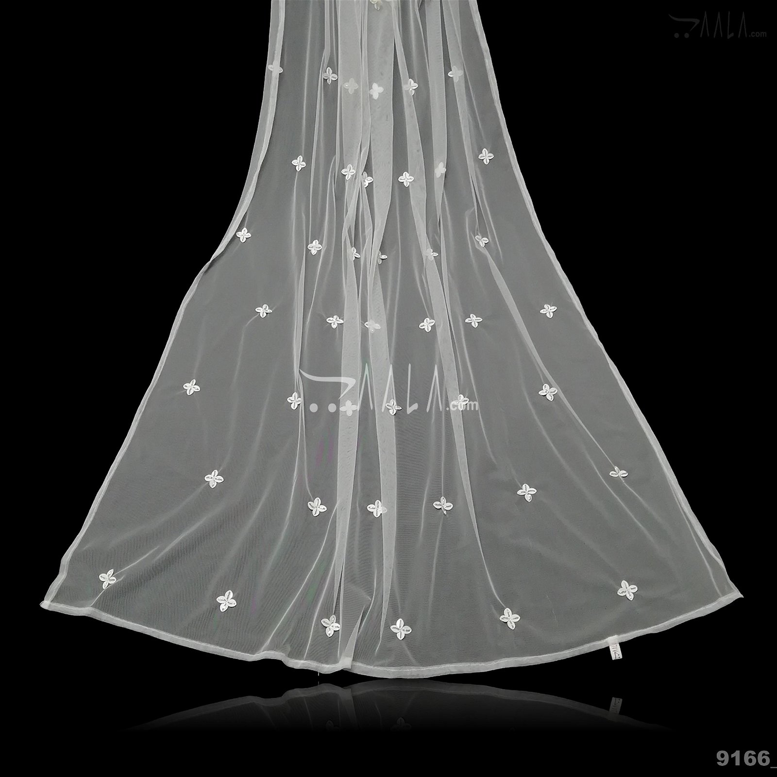Designer Net Nylon Dupatta-38-Inches DYEABLE 2.25-Metres #9166