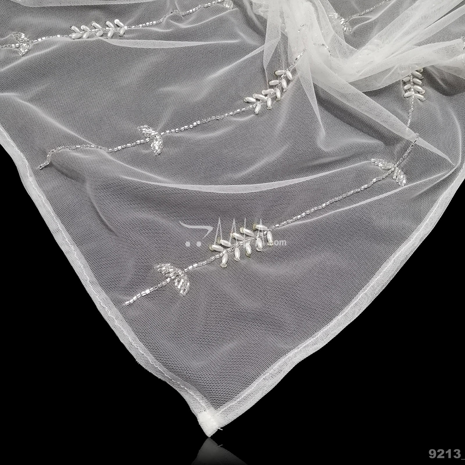 Designer Net Nylon Dupatta-38-Inches DYEABLE 2.25-Metres 