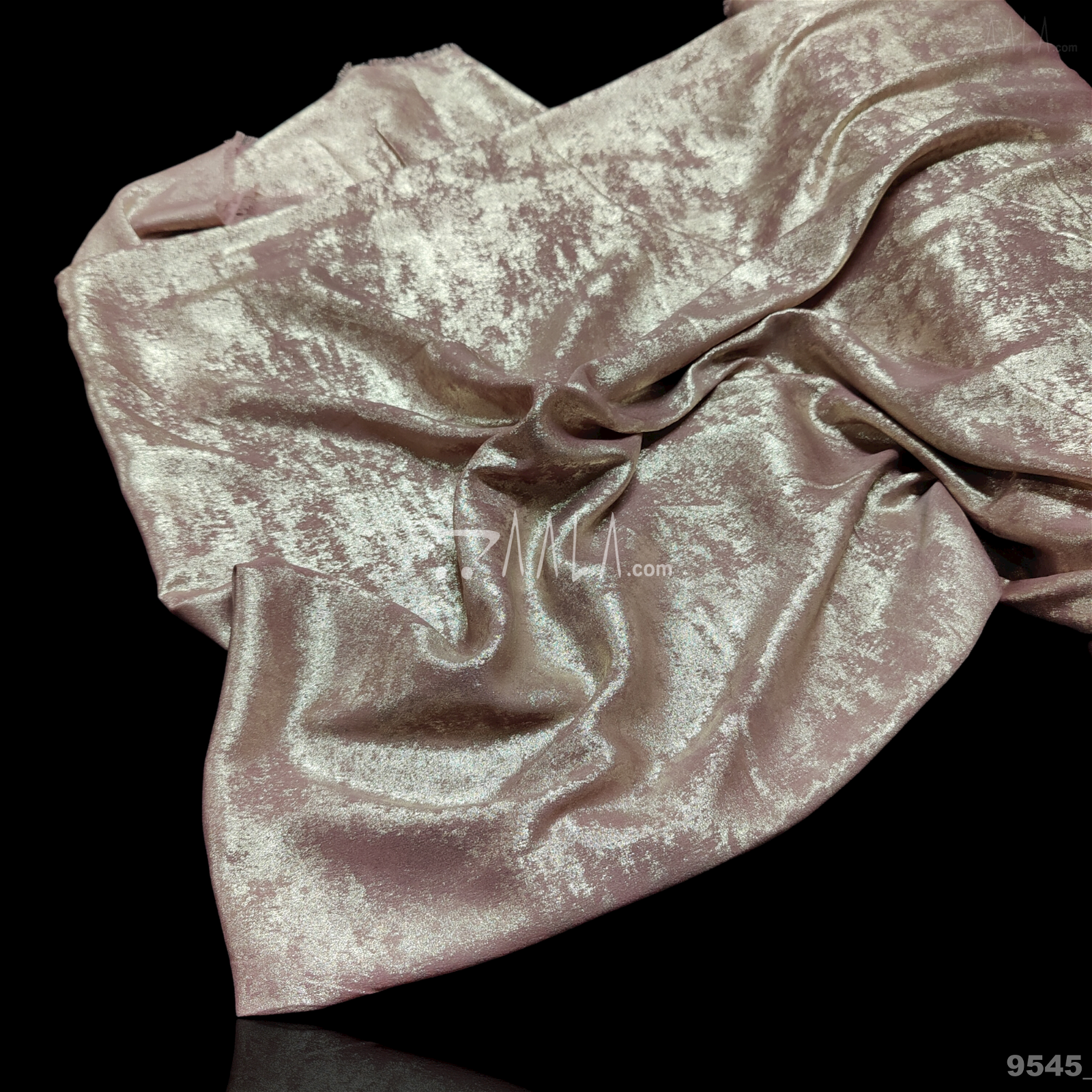 Dove-Shimmer Velvet Poly-ester 58-Inches CARROT Per-Metre #9545