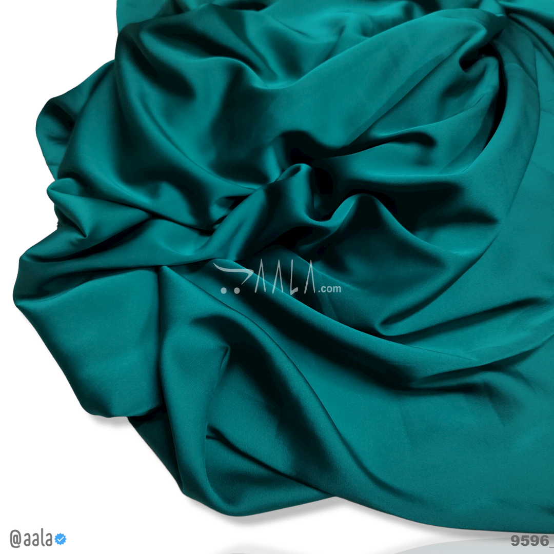 Zara Silk Poly-ester 58-Inches GREEN Per-Metre #9596
