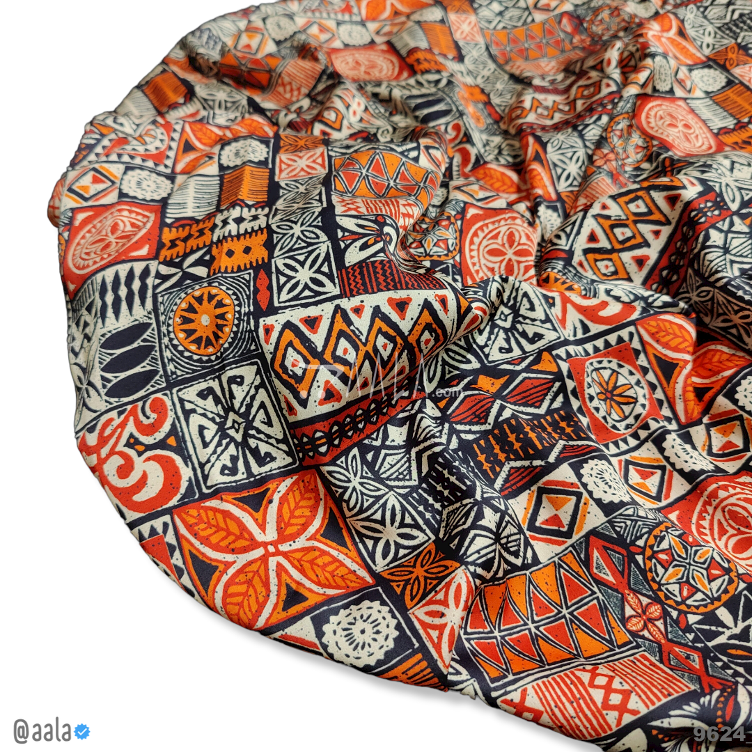 Printed-Zara Silk Blend 58-Inches PRINTED Per-Metre 