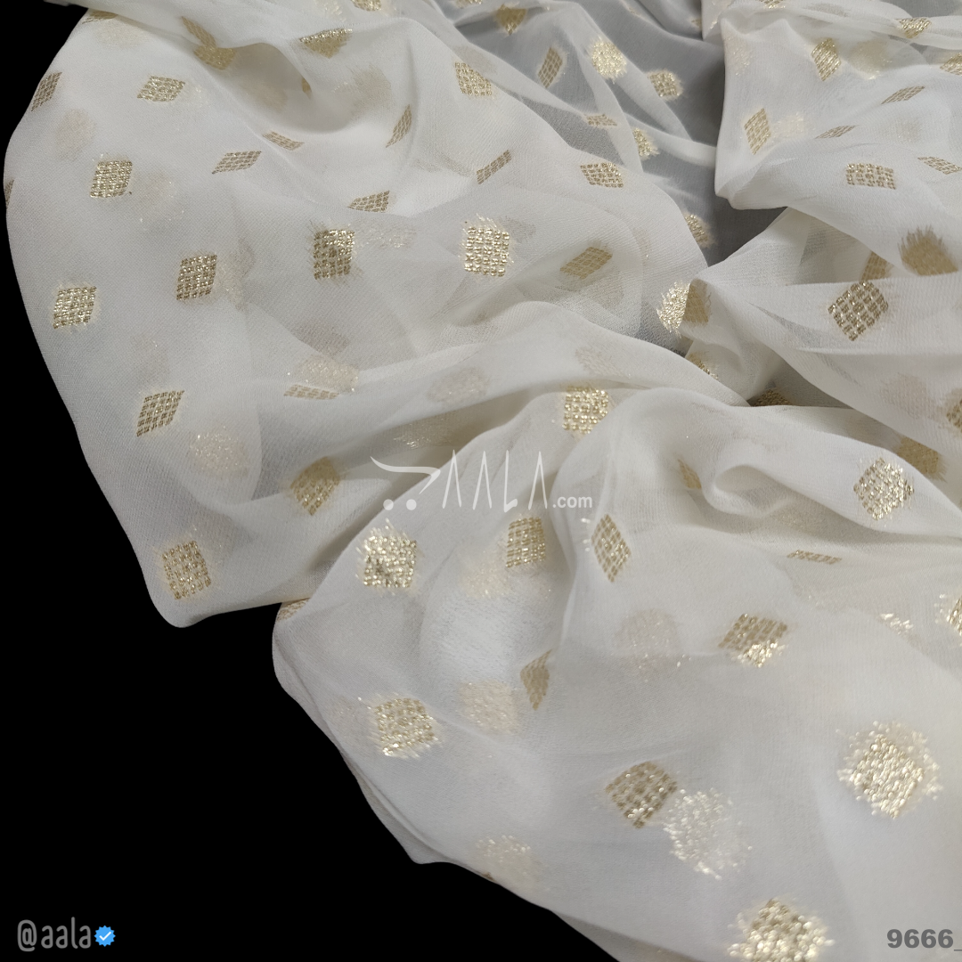 Banarsi Georgette Viscose 44-Inches DYEABLE Per-Metre 