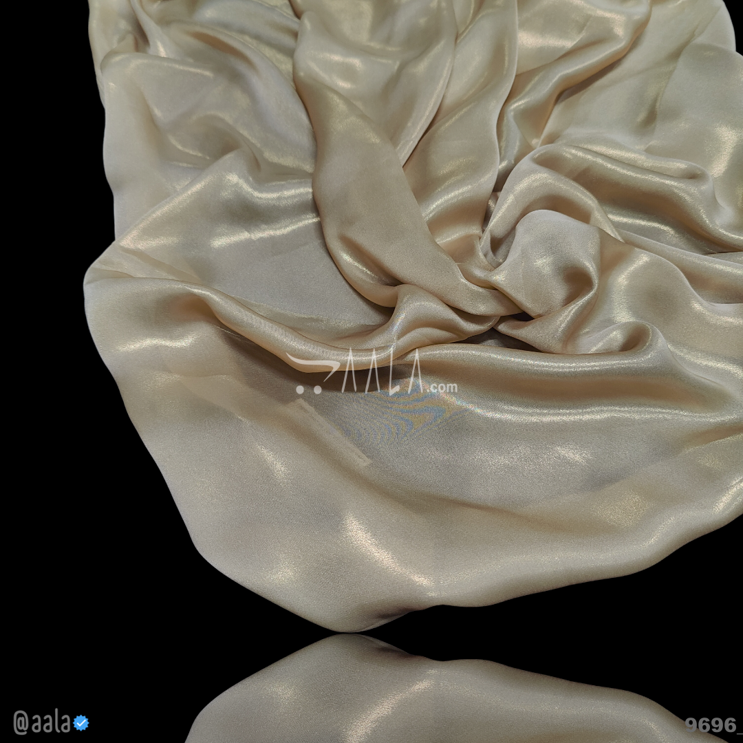 Shimmer Satin-Georgette Blend 44-Inches GOLD Per-Metre 
