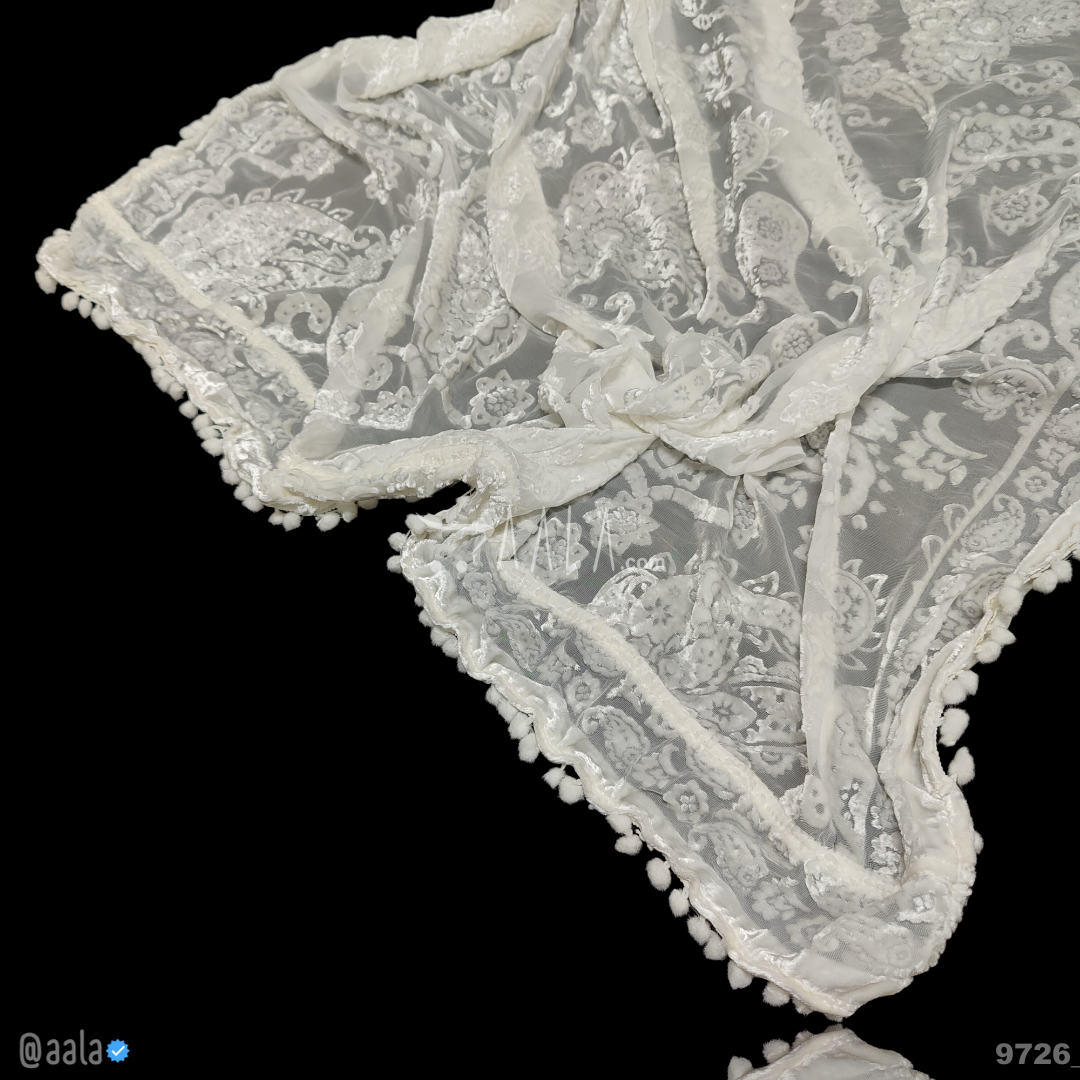 Brasso Velvet Viscose Dupatta-36-Inches PRINTED 2.25-Metres 