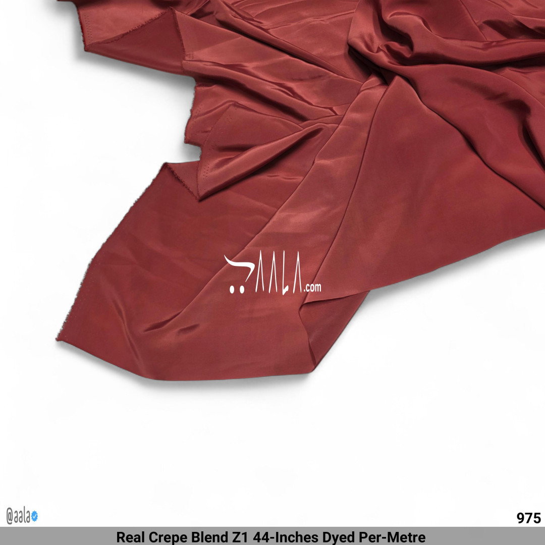 Real Crepe Blend Z1 44-Inches Dyed Per-Metre 