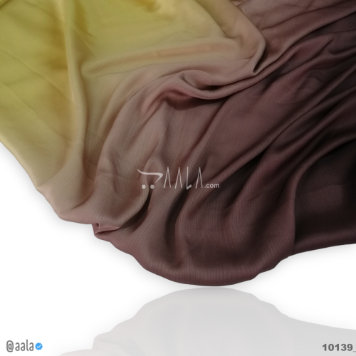 Ombre-Shaded Satin-Chiffon Poly-ester 58-Inches ASSORTED Per-Metre #10139