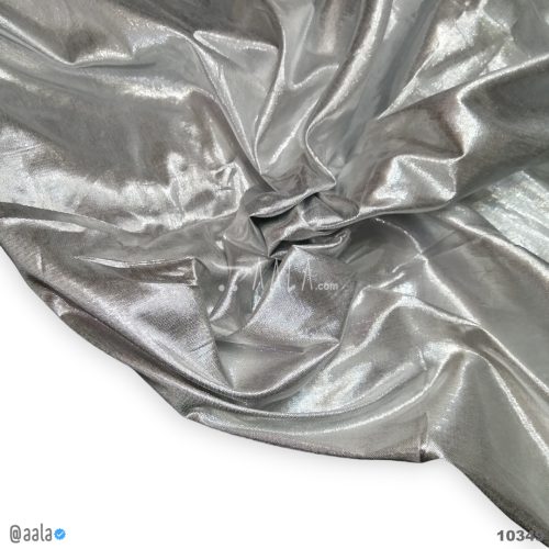 Tissue Silk Poly-ester 44-Inches SILVER Per-Metre #10349