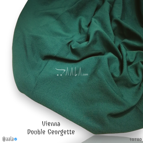 Vienna Double-Georgette Poly-ester 58-Inches GREEN Per-Metre #10780