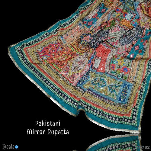 Pakistani Chinon Poly-ester Dupatta-36-Inches PRINTED 2.25-Metres #10782