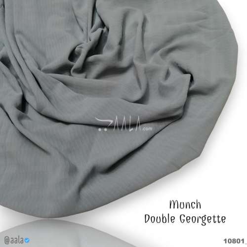 Munch Double-Georgette Poly-ester 58-Inches GREEN Per-Metre #10801