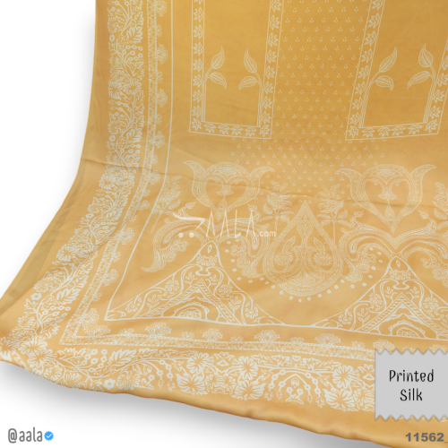 Printed Silk Poly-ester 44-Inches PRINTED Per-Metre #11562