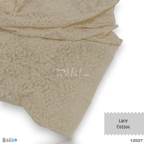 Lace Cotton Cotton 44-Inches DYEABLE Per-Metre #12027