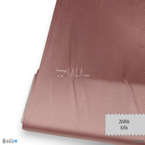 Zara-V2 Silk Poly-ester 58-Inches PEACH Per-Metre #12038
