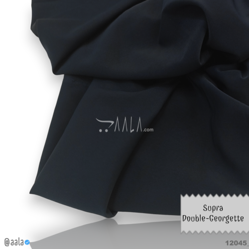 Supra Double-Georgette Poly-ester 58-Inches BLUE Per-Metre #12045