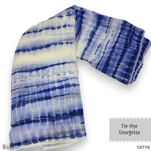 Tie-Dye Georgette Blend 44-Inches ASSORTED Per-Metre #12719