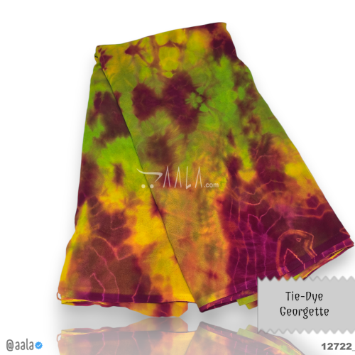 Tie-Dye Georgette Blend 44-Inches ASSORTED Per-Metre #12722