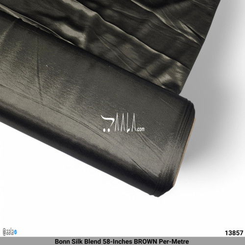 Bonn Silk Blend 58-Inches BROWN Per-Metre #13857