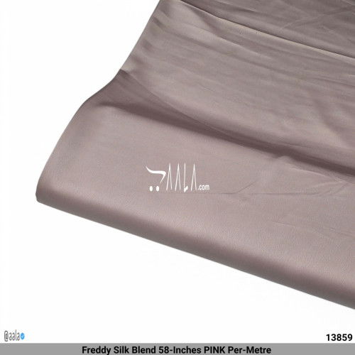 Freddy Silk Blend 58-Inches PINK Per-Metre #13859