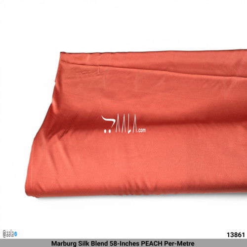 Marburg Silk Blend 58-Inches PEACH Per-Metre #13861