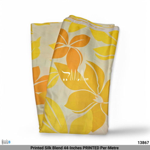 Printed Silk Blend 44-Inches PRINTED Per-Metre #13867