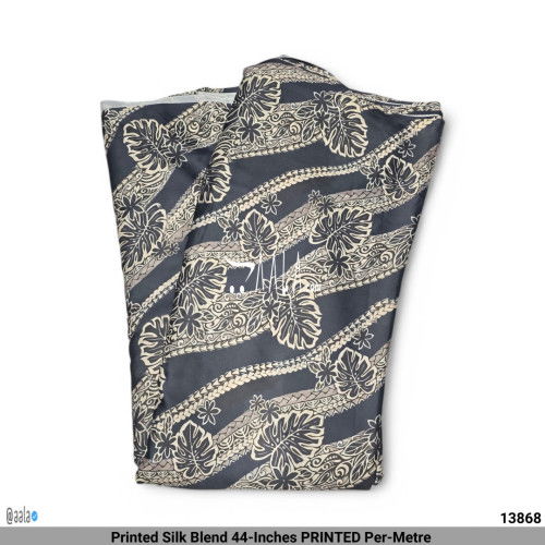 Printed Silk Blend 44-Inches PRINTED Per-Metre #13868