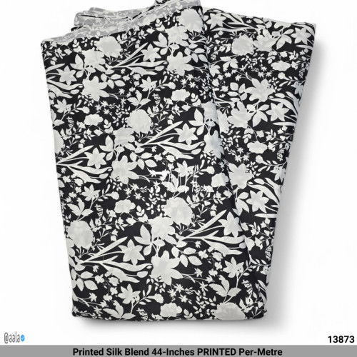 Printed Silk Blend 44-Inches PRINTED Per-Metre #13873