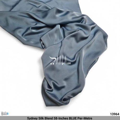 Sydney Silk Blend 58-Inches BLUE Per-Metre #13964