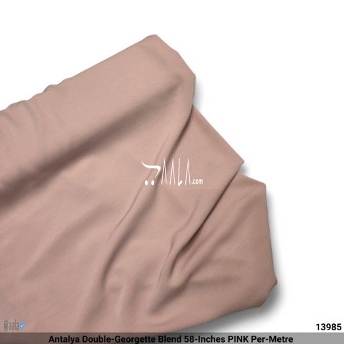 Antalya Double-Georgette Blend 58-Inches PINK Per-Metre #13985