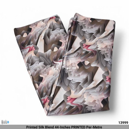 Printed Silk Blend 44-Inches PRINTED Per-Metre #13999