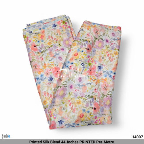 Printed Silk Blend 44-Inches PRINTED Per-Metre #14007