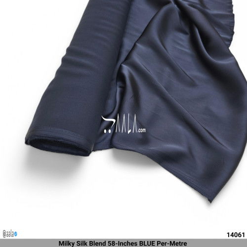 Milky Silk Blend 58-Inches BLUE Per-Metre #14061