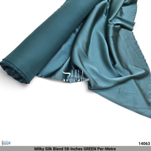 Milky Silk Blend 58-Inches GREEN Per-Metre #14063