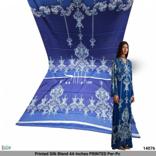 Printed Silk Blend 44-Inches PRINTED Per-Pc #14076