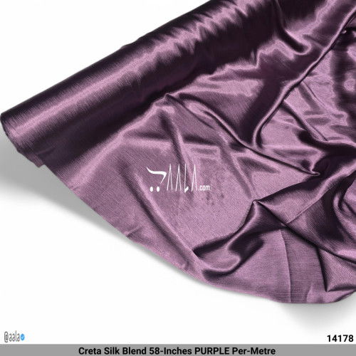 Creta Silk Blend 58-Inches PURPLE Per-Metre #14178