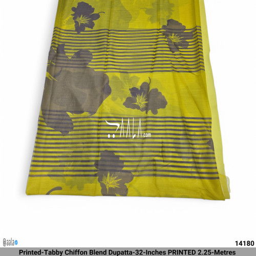 Printed-Tabby Chiffon Blend Dupatta-32-Inches PRINTED 2.25-Metres #14180