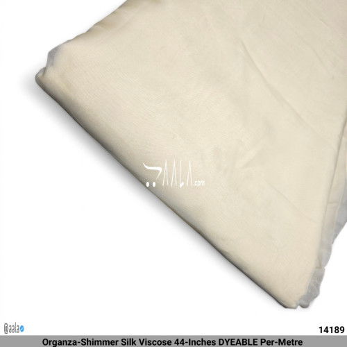 Organza-Shimmer Silk Viscose 44-Inches DYEABLE Per-Metre #14189