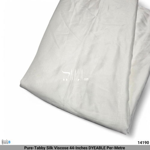 Pure-Tabby Silk Viscose 44-Inches DYEABLE Per-Metre #14190